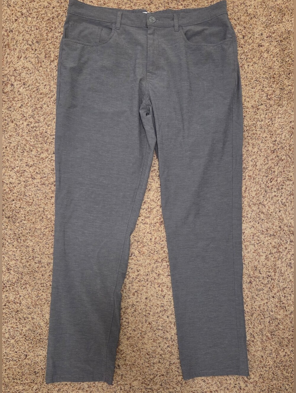 Grand Slam Charcoal Gray Dress Pants - Straight Fit